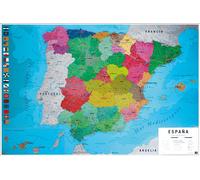 Poster Map Spain Physical Political 91.5x61cm