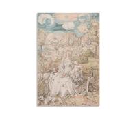 Poster Mary Among A Multitude of Animals - Décoration d'intérieur - Décoration murale à suspendre - 60 x 90 cm