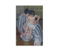 Poster Mary Cassatt The Child Bath - Impression sur toile - Décoration d'intérieur - 50 x 75 cm