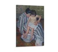 Poster Mary Cassatt The Child Bath - Impression sur toile - Décoration d'intérieur - 50 x 75 cm