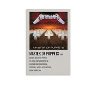 Poster Master of Puppets de Metallica - Art mural rétro - Décoration murale pour salon, chambre à coucher - 50 x 75 cm - Style sans cadre