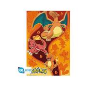 ABYSTYLE GB eye - POKEMON Poster Type Feu (91,5 x 61cm), Orange