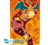 ABYSTYLE GB eye - POKEMON Poster Type Feu (91,5 x 61cm), Orange