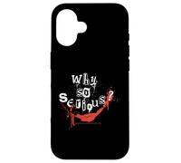 Poster méchant Batman avec Citation du Joker Why So Serious Coque pour iPhone 16