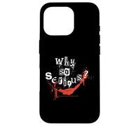 Poster méchant Batman avec Citation du Joker Why So Serious Coque pour iPhone 16 Pro