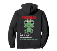 Poster Mignon et Amusant Prince Grenouille manquant Sweat à Capuche