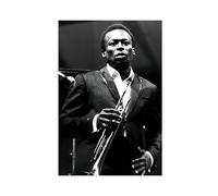 Poster Miles Davis Jazz Music (1) Poster sur toile Décoration murale pour salon, chambre à coucher, style sans cadre, 20 x 30 cm