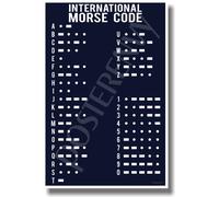 Poster militaire Morse Code Navy