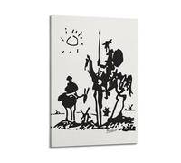 Poster minimaliste « Don Quichotte » The Great Painter Pablo Picasso - Art décoratif sur toile - Albums de musique et films - Peinture décorative pour salon, chambre à coucher - Cadre 50 x 75 cm