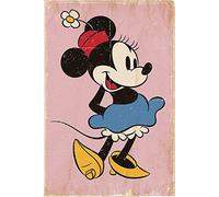 Poster Minnie Rétro (61cm x 91,5cm) + Un Poster Surprise en Cadeau!