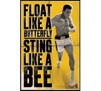 Poster Mohamed Ali Float Like Butterfly (61x91cm) - Poster - WALL_ART - Décoration de salle de séjour