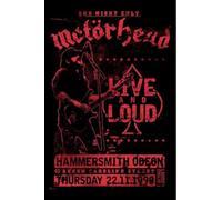 Poster Motorhead Live and Loud Hard Rock Musique 61 x 91,5 cm
