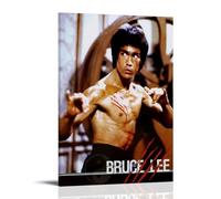 Poster Movie Bruce Lee Enter The Dragon - Peinture décorative sur toile - Pour salon, chambre à coucher, salon, chambre à coucher, art mural - Impression d'image moderne - Décoration de salle