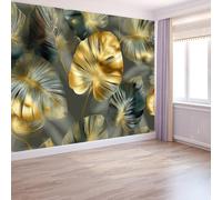 Poster Mural 3D Art Déco 200 X 140 Cm Plante Tropicale Feuille Papier Peint Panoramique Multicoloretapisserie Photo Peinture Murale Pour Salon Chambre À Coucher - Moderne Décoration Poster Tableaux