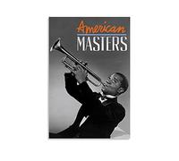 Poster mural avec chanteuse Louis Armstrong - Impression sur toile - Moderne - Pour chambre familiale - 20 x 30 cm