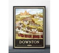 Poster mural brillant inspiré de Downton Abbey - Décoration murale en métal - 20,3 x 30,5 cm