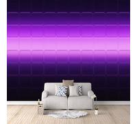 Poster Mural Chambre Pixel Violet, Wallpaper Art Photo Cubes De Couleurs 3Dmur De Tête De Lit Transforme Votre Pièce Solution Rénovation Rapide Collez Directement Sur Le Mur Écologique 200X140cm