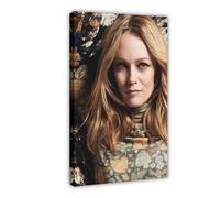 Poster mural de Vanessa Paradis sur toile pour décoration de chambre à coucher, bureau, chambre, cadeau (20 x 30 cm)