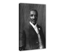 Poster mural décoratif sur toile représentant George Washington Carver - Décoration murale pour chambre à coucher, bureau, chambre à coucher - 40 x 60 cm