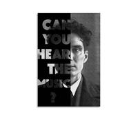 Poster mural esthétique avec inscription Can You Hear The Music - 30 x 45 cm - Style sans cadre