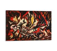 Poster mural Jackson Pollock (The Flame) 50 x 75 cm