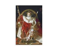 Poster mural Jean-Auguste-Dominique Ingres Napoléon sur son trône impérial 30 x 45 cm