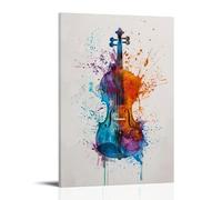 Poster mural sur le thème du violoncelle, art instrumental, violoncelle jazz, toile imprimée, cadeau pour violoncellistes (4) 60 x 90 cm