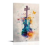 Poster mural sur le thème du violoncelle, art instrumental, violoncelle jazz, toile imprimée, cadeau pour violoncellistes (1) 60 x 90 cm