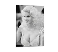 Poster mural sur toile Anna Nicole Smith - Décoration murale esthétique avec musique et film - Pour salon, chambre à coucher - 40 x 60 cm - Style cadre