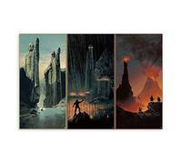 Poster mural trilogie Le Seigneur des Anneaux Le Mouvement. 3 (3) Impression sur toile moderne Décoration de chambre de famille 40 × 60 cm Sans cadre Style 1