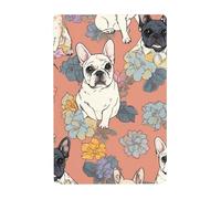 Poster mural vintage en métal avec imprimé bouledogue français - Décoration murale amusante pour maison, salon, chambre à coucher, Halloween, cadeaux - 20,3 x 30,5 cm