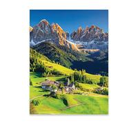 Poster mural XXL Motif paysage de montagnes et nature 70 x 100 cm Format portrait Sans cadre Décoration murale Tableau mural sur poster pour salon, chambre à coucher, cuisine