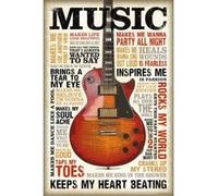 Poster "Music is passion" + un joli emballage cadeau G