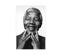 Poster Nelson Mandela sur toile pour décoration murale pour salon, chambre à coucher, style sans cadre, 30 x 45 cm