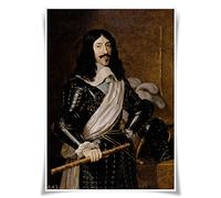 Poster Nice Captain Portraits of Kings of France Toile Prints Format A3 Décoration murale Maison Décor ... #40 Louis Xiii the Just