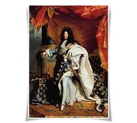 Poster Nice Captain Portraits of Kings of France Toile Prints Format A3 Décoration murale Maison Décor ... #41 Louis Xiv the Sun King
