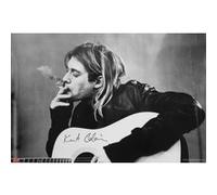 Poster Nirvana Kurt Cobain Smoking & Guitar 61 cm x 91,5 cm G