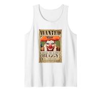 Poster One Piece Buggy Pirates Wanted Anime Alvida Alliance Débardeur, Homme, Blanc, XL