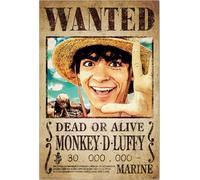Poster One Piece - Wanted Money D. Luffy - Manga Anime - Dimensions : 61 x 91,5 cm + 1 poster de taille 61 x 91,5 cm
