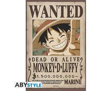 Abystyle - One Piece - Poster - Wanted Luffy New 2 (91,5 X 61 Cm)