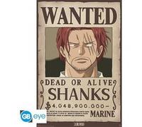 ABYSTYLE Poster One Piece Wanted Shanks, Mérinos