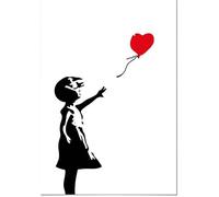 Poster Panorama Banksy Petite fille avec ballon 21x30 cm - Imprimée sur Poster - Decoration Murale