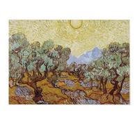Poster Panorama Van Gogh Olivier 70x50 cm - Décoration Murale - Tableau Moderne