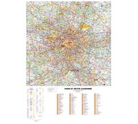 Poster - Paris et sa petite couronne (119 x 85 cm) | Blay Foldex - Papier 150 g avec plastification mate