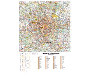 Poster - Paris et sa petite couronne (119 x 85 cm) | Blay Foldex - PVC 3 mm