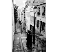 Poster paris-le baiser accessoires de fixation pas de cadre