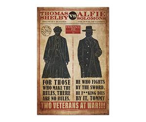 Poster Peaky Blinders Thomas VS Alfie - Feuille décorative Peaky Blinders Thomas VS Alfie/Poster Groupe Erik - Produit sous licence officielle