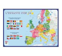 Poster pédagogique Europe - Europe.BR - 52 x 76 cm - Multicolore - Bleu - Rectangulaire