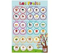 Poster pédagogique - J'apprends les fruits - 52x76cm - A afficher - Bouchut G