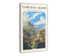 Poster Percy Jackson Camp Half Blood sur toile pour décoration murale de salon, chambre à coucher (40 x 60 cm)